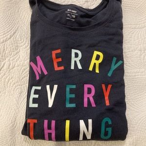 Christmas Waffle Knit Tshirt